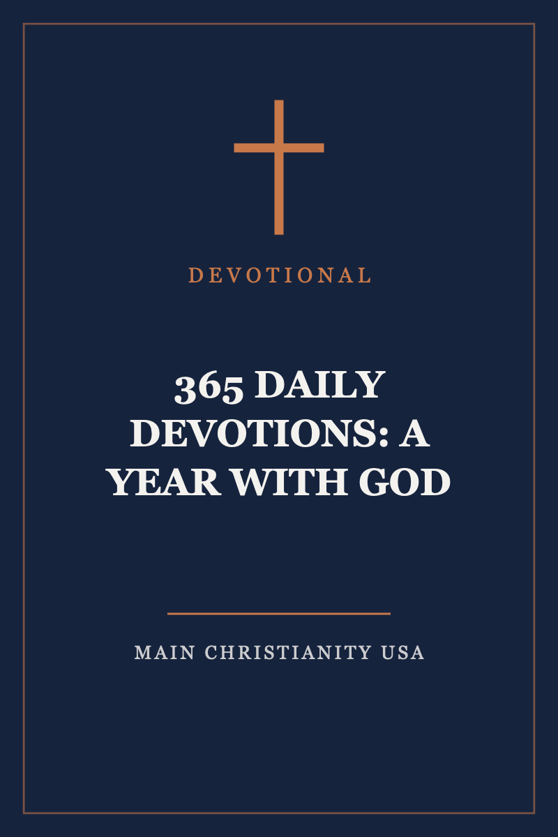 365 Daily Devotions: A Year With God — cover