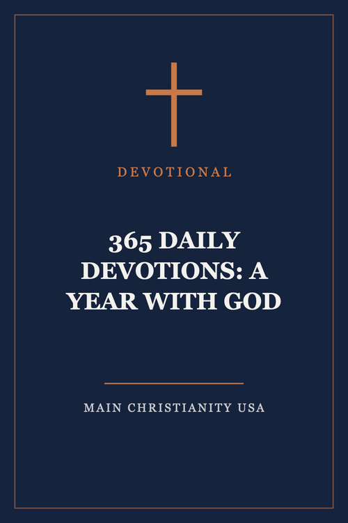 365 Daily Devotions: A Year With God — cover