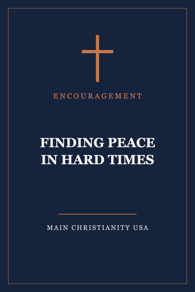 Finding Peace in Hard Times — cover